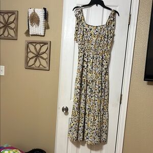 White Cream Sleeveless Maxi Sundress